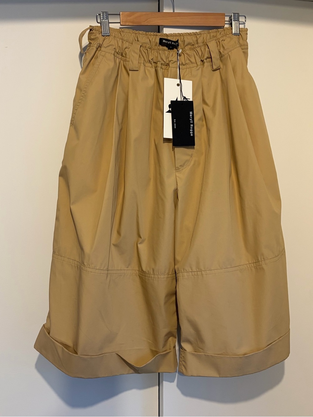 Meryll Rogge Khaki wide Leg Shorts